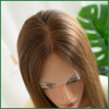 Medium Brown Lace Top Wig with Partial Rooting Balayage
