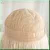 Ice Blonde Swiss Lace Hair Topper with PU Around