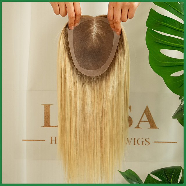 Mono Lace Hair Topper with NPU Around