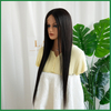 Long Virgin Human Hair Swiss Lace Full Lace Wigs with Natural Color