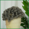 Salt And Pepper Short Curly Full Lace Wigs