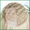 Left-side Silk Base Fish Net Virgin Human Hair Topper