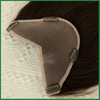 V Shape Mono Lace Hair Topper with Dark Brown