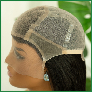 Silk Top Remy Hair Medium Full Lace Wig with Silicone