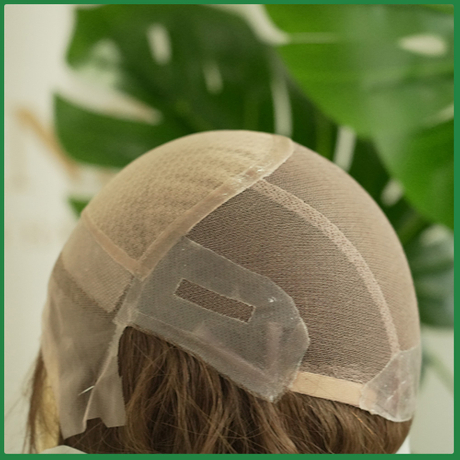 Virgin Human Hair Straight Medical Wigs with Dark Brown