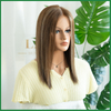 Premium Human Hair Swiss Lace Top Wig with Highlights