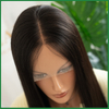 Premium Virgin Hair Lace Top Wig with Natural Black