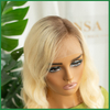 ombre blonde body wave lace front wigs
