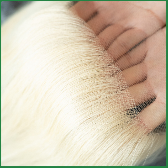 Blonde Swiss Lace Invisible Hairline Topper