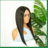 Silk Top Remy Hair Medium Full Lace Wig with Silicone