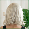 Full Swiss Lace Silver Hair Topper