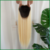 Lansa Light Blonde Large Hair Topper with Dark Roots