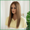Medium Brown Lace Top Wig with Partial Rooting Balayage