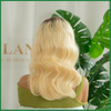 ombre blonde body wave lace front wigs