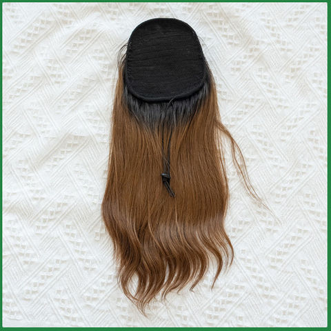 Human Hair Ponytail Hairpiece with Drawstring