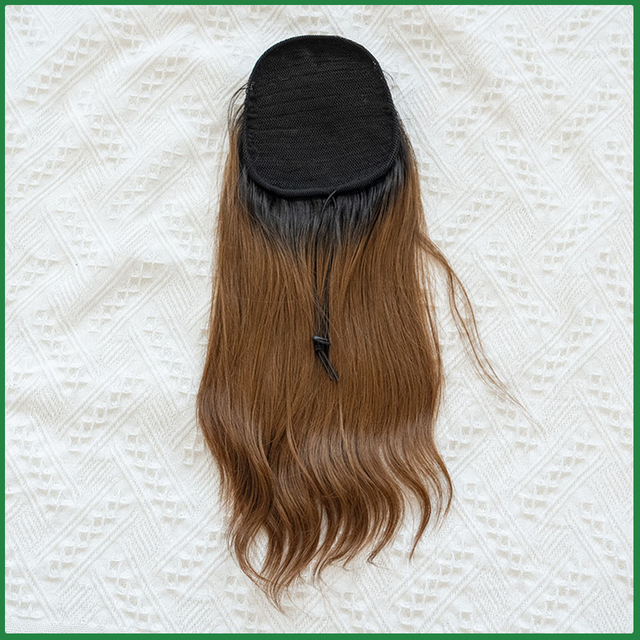 Human Hair Ponytail Hairpiece with Drawstring