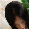 Natural Black Virgin Hair Lace Top Wig with Small Layers