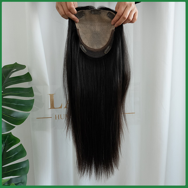 Machine Made Silk Top Virgin Human Hair Topper