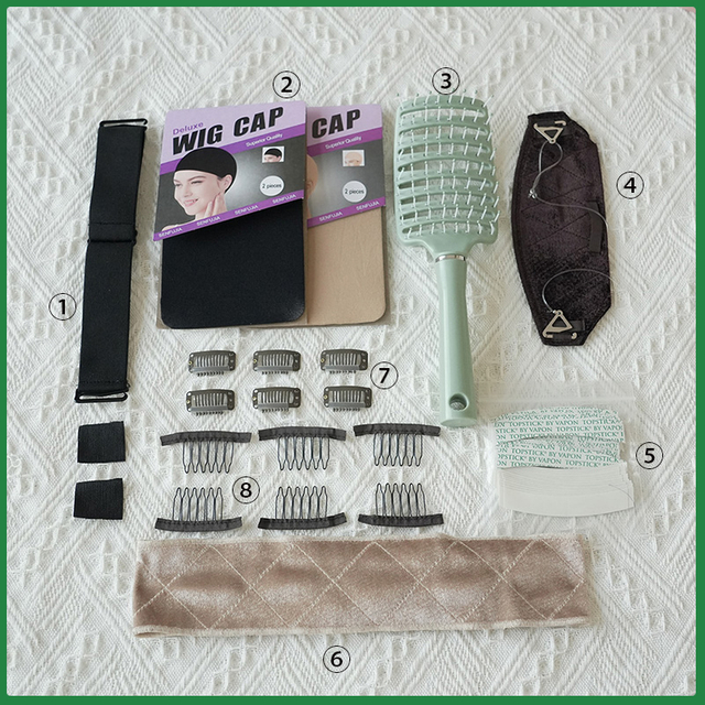 Lansa Professional 8 Piece Wig Kit